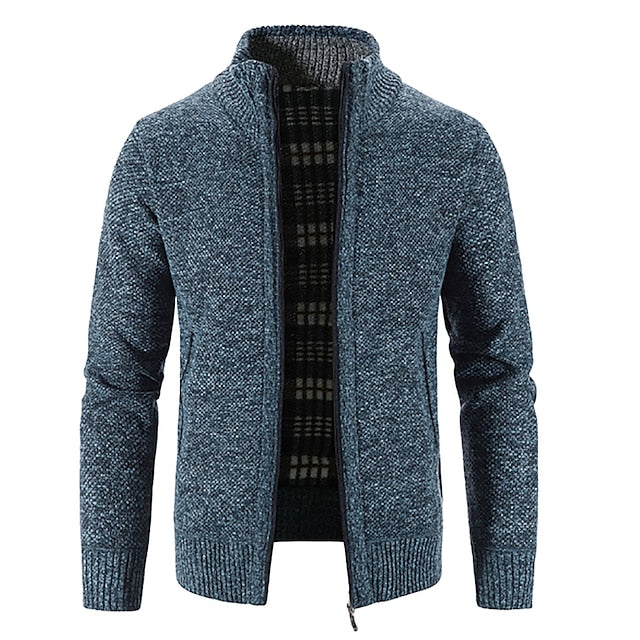 Mark – Herren Strickjacke mit Innenfutter